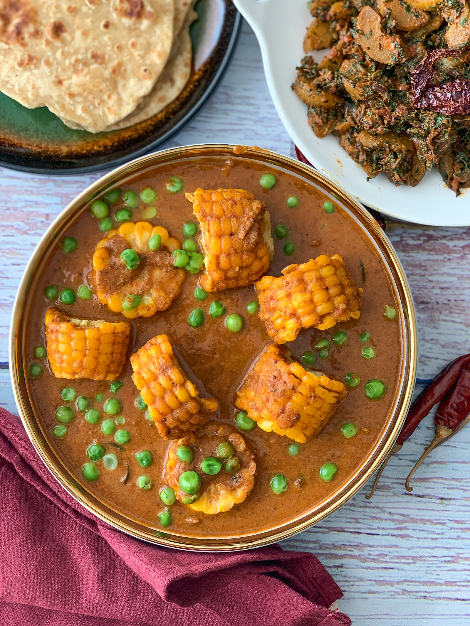 Corn and Peas Curry Recipe - Corn And Peas Curry Recipe